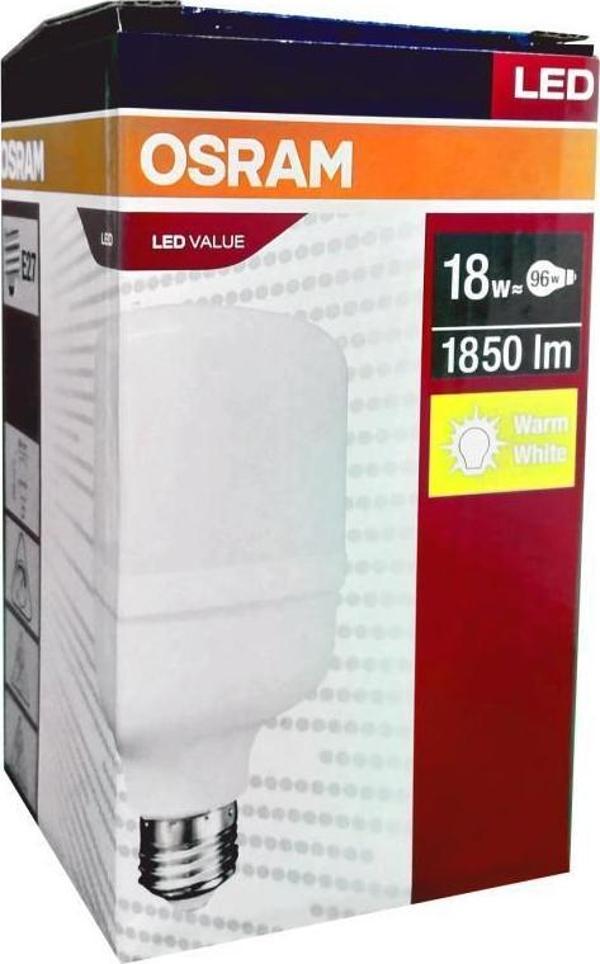 Osram Ledvalue CLT 18W (96W) Torch Büyük Led Ampul Sarı 3000K E27 - Image 1