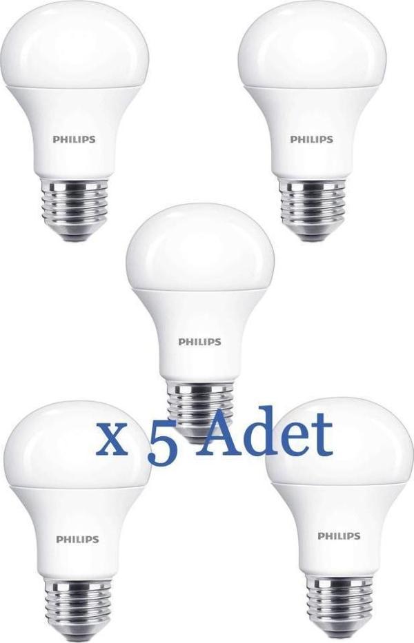 Philips 13W (100W) Led Ampul Sarı Işık 2700K (5 Adet) - Image 1