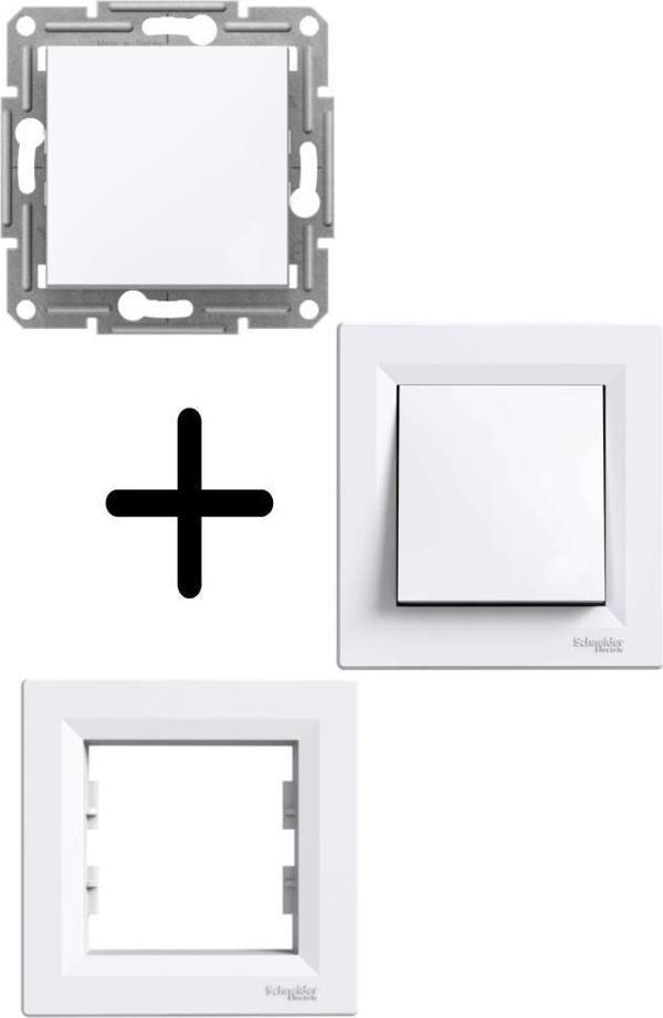 Schneider Asfora Beyaz Vavien Çerçeveli  - Image 1