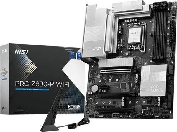 MSI PRO Z890-P WIFI SOKET 1851 DDR5 9200MHZ(OC) USB 20Gbps 4xM.2 1xTB4 HDMI DISPLAY 5G LAN WIFI 7 ATX - Image 1