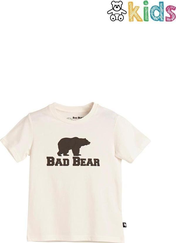 Bad Bear Bear Tee Kids Off-White Beyaz T-Shirt Çocuk Tişört - Image 1