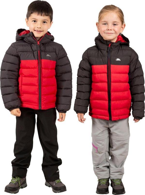 Trespass Oskar Padded Çocuk Mont Ucjkcan20002-Red - Image 1