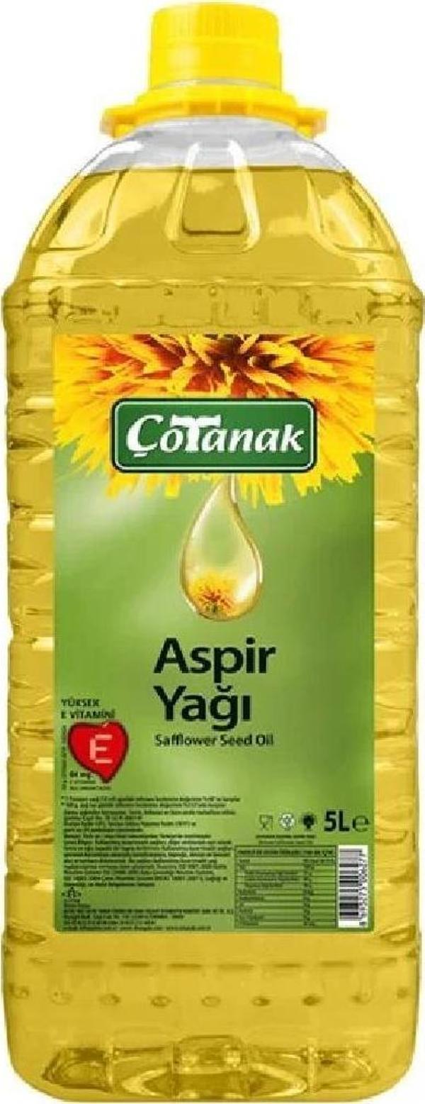 Çotanak Aspir Yağı 5 Lt Kare Pet - Image 1
