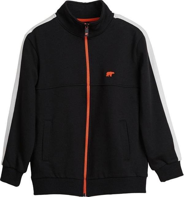 Bad Bear Harvey Full Zıp Çocuk Siyah Sweatshirt 24.06.12.002-C01 - Image 1