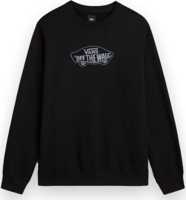 Vans Off The Wall Board Crew Sweat Siyah Unisex Sweatshirt Vn000Hwtblk - Image 1