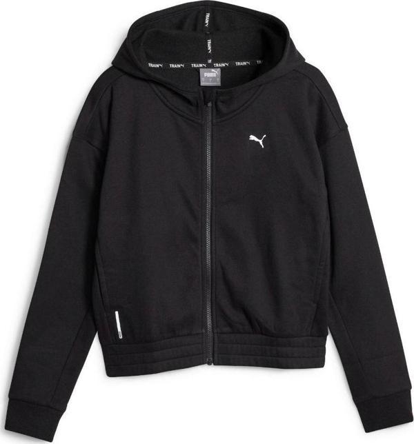 Puma Train Favorite Fleece Kadın Siyah Kapüşonlu Ceket - Image 1