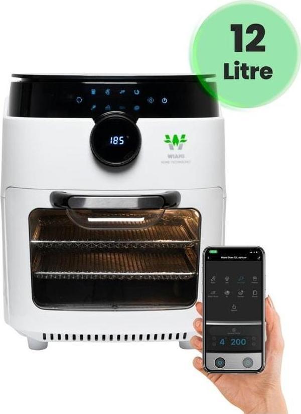 WİAMi Airfryer Oven 12 L Hava Fritözü Beyaz - Image 1