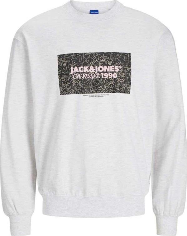 Jack&Jones Jorbushwıck Box Sweat Crew Neck Bright White - Image 1