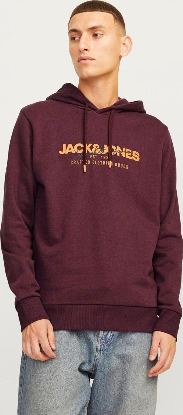 Jack&Jones Erkek Kapüsonlu Gögüs Logo Baskili Sweatshirt - Alvis - Image 1