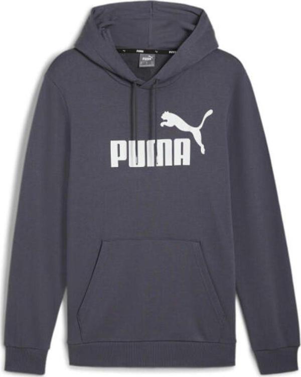 Puma Erkek Gri Ess Big Logo Hoodie Sweatshirt 586689-23 - Image 1