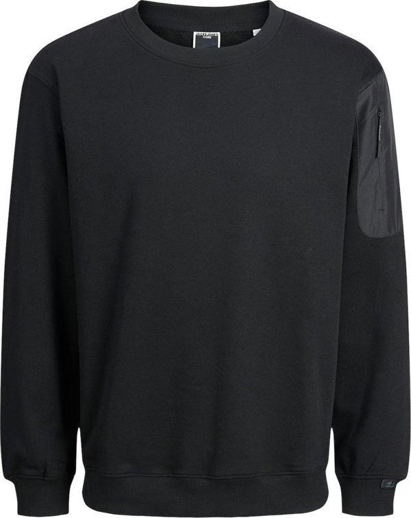Jack&Jones Raymer Erkek Siyah Yuvarlak Yaka Sweatshirt - Image 1