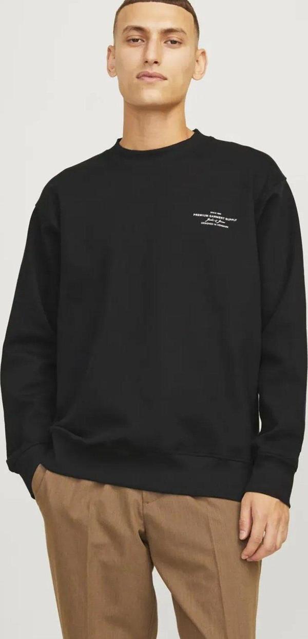 Jack&Jones Blachad Branding Erkek Sweat 12261386 - Image 1