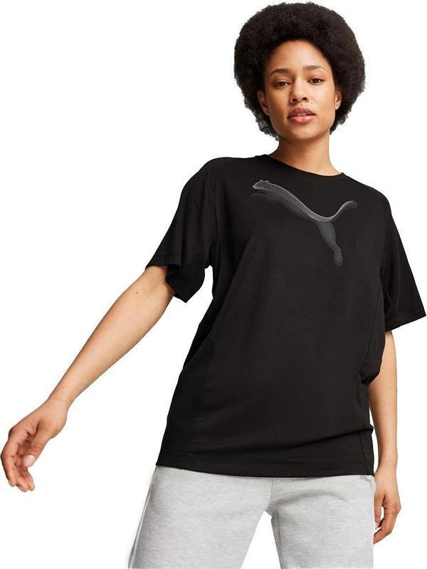 Puma Evostripe Kadın Siyah Günlük Stil T-Shirt 68166801 - Image 1