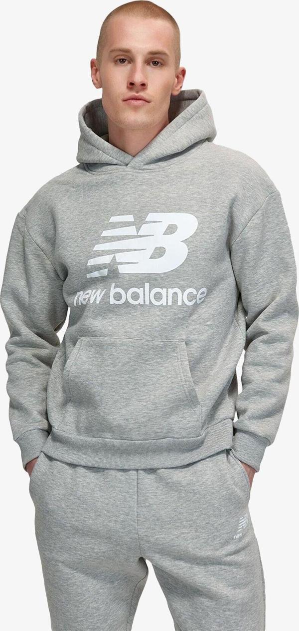 New Balance Lifestyle Erkek Gri Sweatshirt Mnh3333-Ag - Image 1