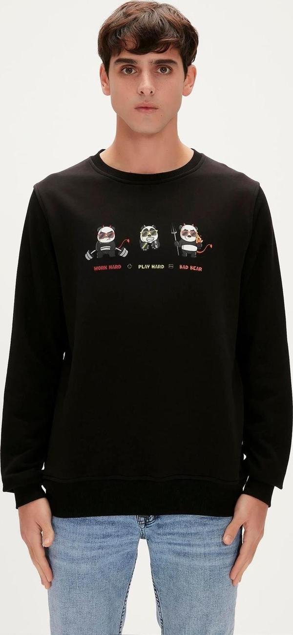 Bad Bear Play Hard Crewneck Erkek Sweatshirt - Image 1