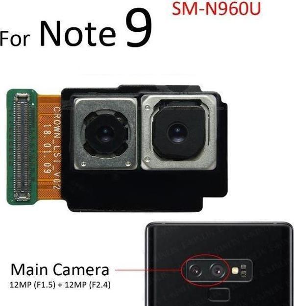 Tkgz Samsung Galaxy NOTE 9 Arka Kamera (Orjinal) - Image 1