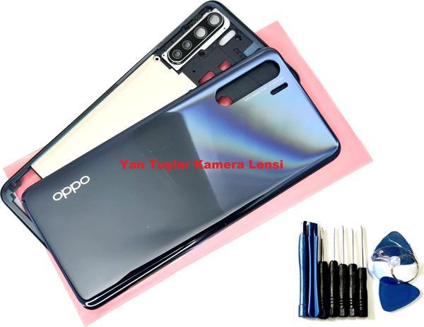 Tkgz Oppo A91 ORJ kasa Arka Pil Batarya Kapağı SİYAH - Image 1
