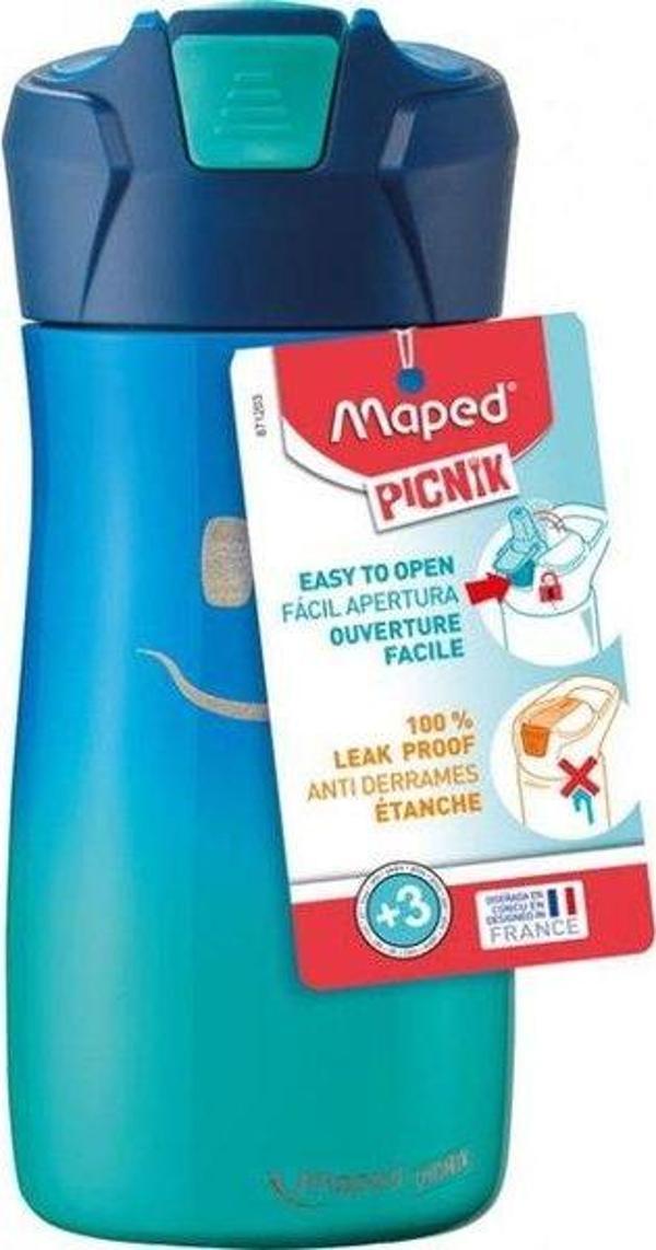 Maped 430 ml Çelik Matara Gülen Mavi - Image 1