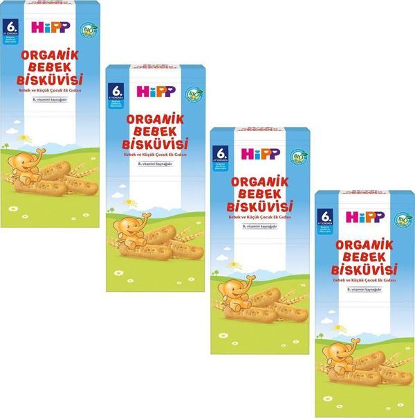 Hipp Organik Bebek Bisküvisi 180 gr 4 Adet - Image 1