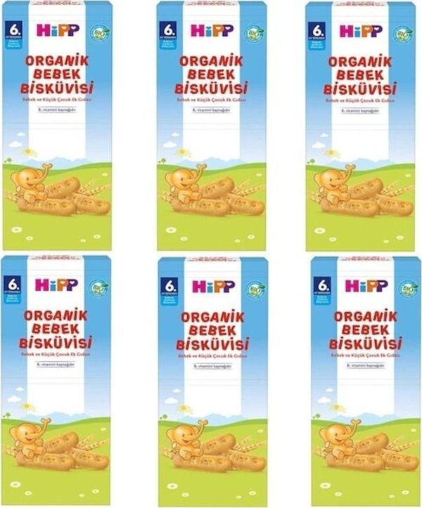Hipp Organik Bebek Bisküvisi 180 Gr-6 Adet - Image 1