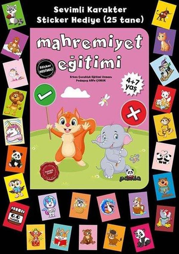Mahremiyet Eğitimi - Stickerlı 4+7 Yaş - Panda - Image 1
