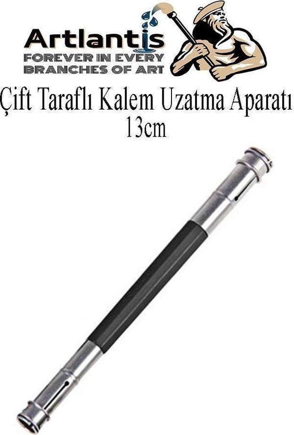 Kalem Uzatma Aparatı 1 Adet Çift Taraflı 13 cm Kalem Uzatma Aparatı Çift Uçlu Derceli Kalem Tasarım Hobi - Image 1
