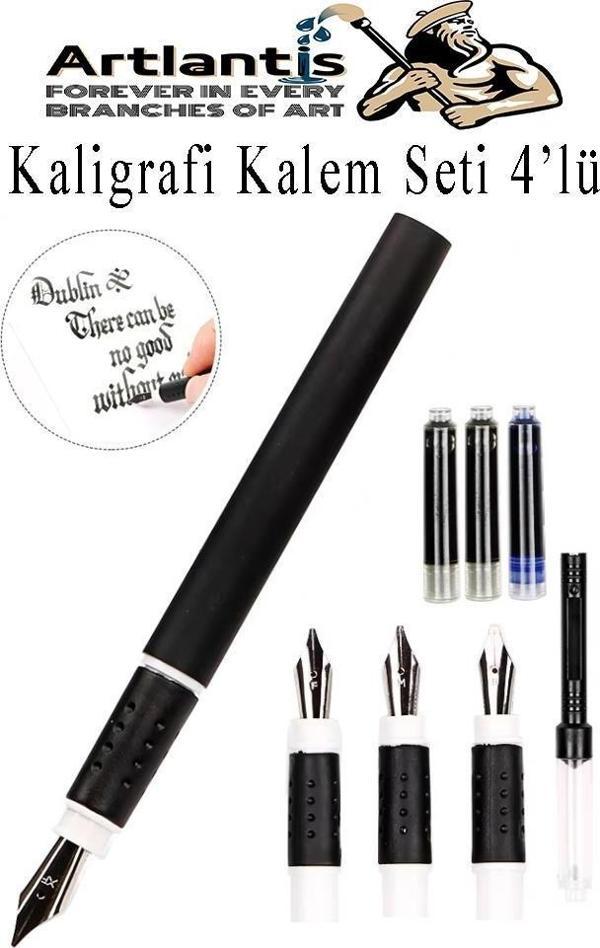 Kaligrafi Dolma Kalem Seti 4 lü 1 Paket Calligraphy Kalem Seti Hat Yazma Tasarım Sanat Kalemi Hattat - Image 1