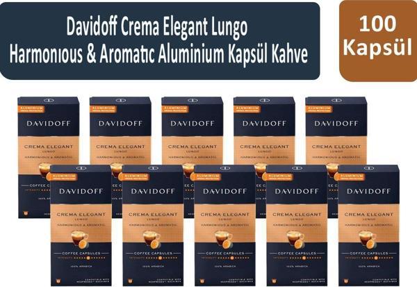Davidoff Crema Elegant Lungo Harmonıous & Aromatıc Kapsül Kahve x 10 Adet - Image 1