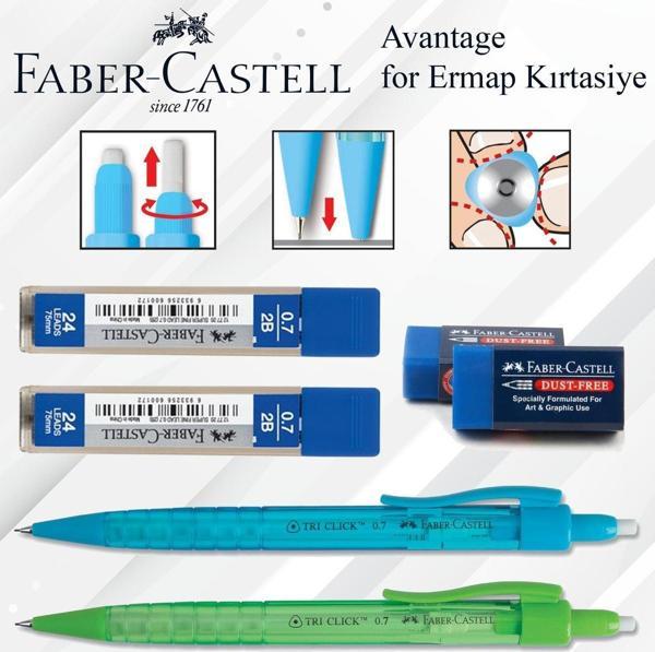 Faber-Castell Uçlu Kalem Silgi Ve Uç Okul Seti - Image 1