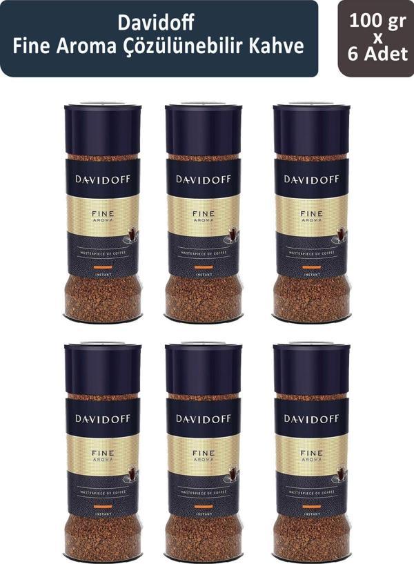 Davidoff Fine Aroma Çözünülebilir Kahve 100 gr x 6 Adet - Image 1