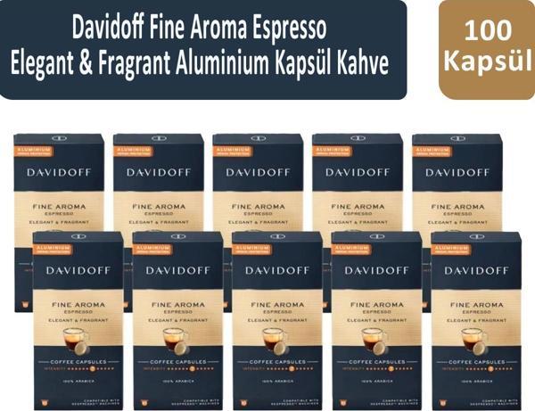 Davidoff Fine Aroma Espresso Elegant & Fragrant Kapsül Kahve x 10 Adet - Image 1