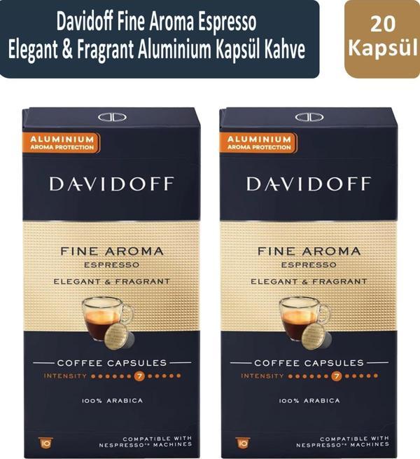 Davidoff Fine Aroma Espresso Elegant & Fragrant Kapsül Kahve x 2 Adet - Image 1