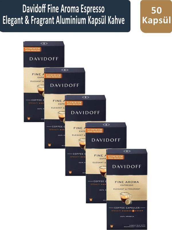 Davidoff Fine Aroma Espresso Elegant & Fragrant Kapsül Kahve x 5 Adet - Image 1