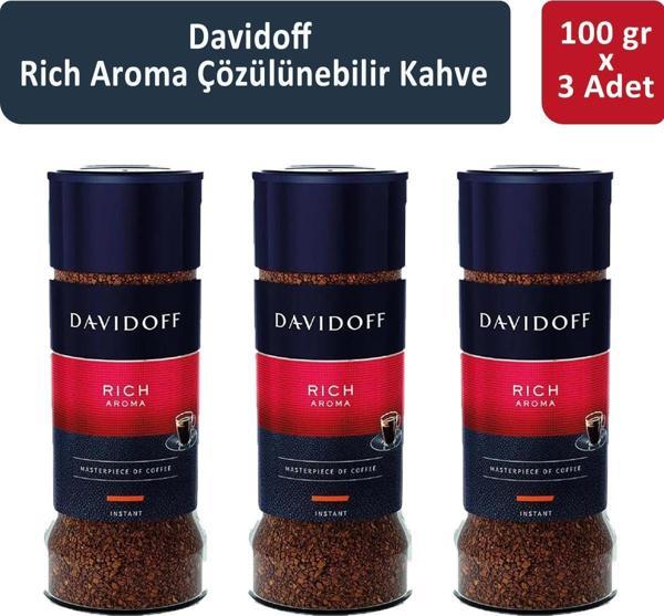 Davidoff Rich Aroma Çözünülebilir Kahve 100 gr x 3 Adet - Image 1