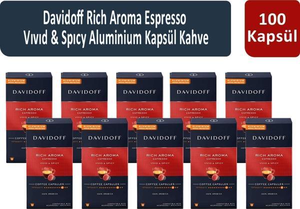 Davidoff Rich Aroma Espresso Vıvıd & Spıcy Kapsül Kahve x 10 Adet - Image 1