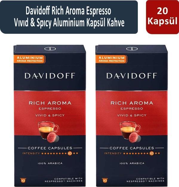 Davidoff Rich Aroma Espresso Vıvıd & Spıcy Kapsül Kahve x 2 Adet - Image 1