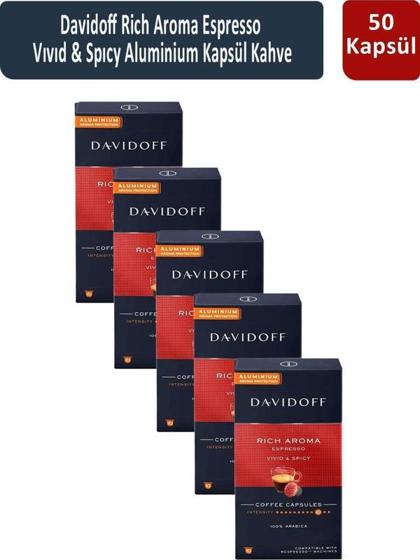 Davidoff Rich Aroma Espresso Vıvıd & Spıcy Kapsül Kahve x 5 Adet - Image 1