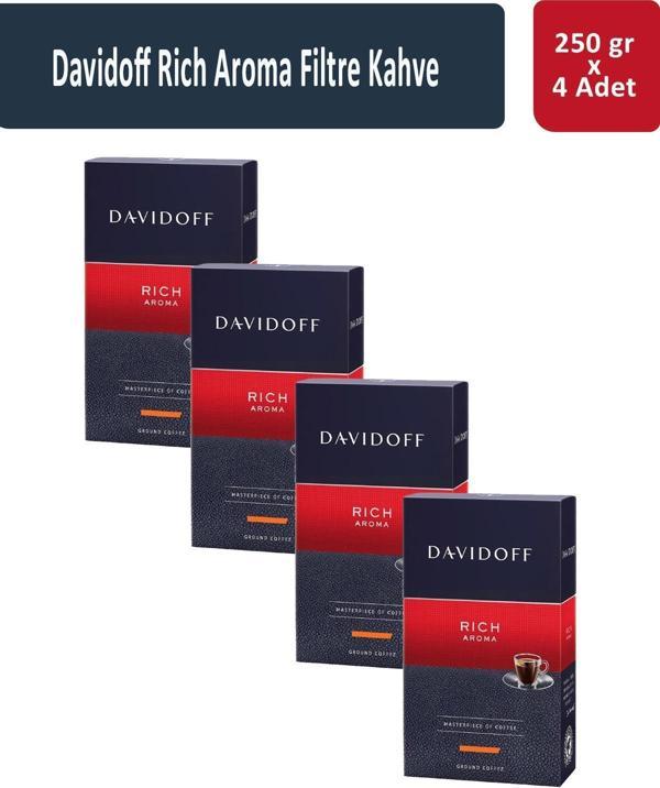 Davidoff Rich Aroma Filtre Kahve 250 gr x 4 Adet - Image 1
