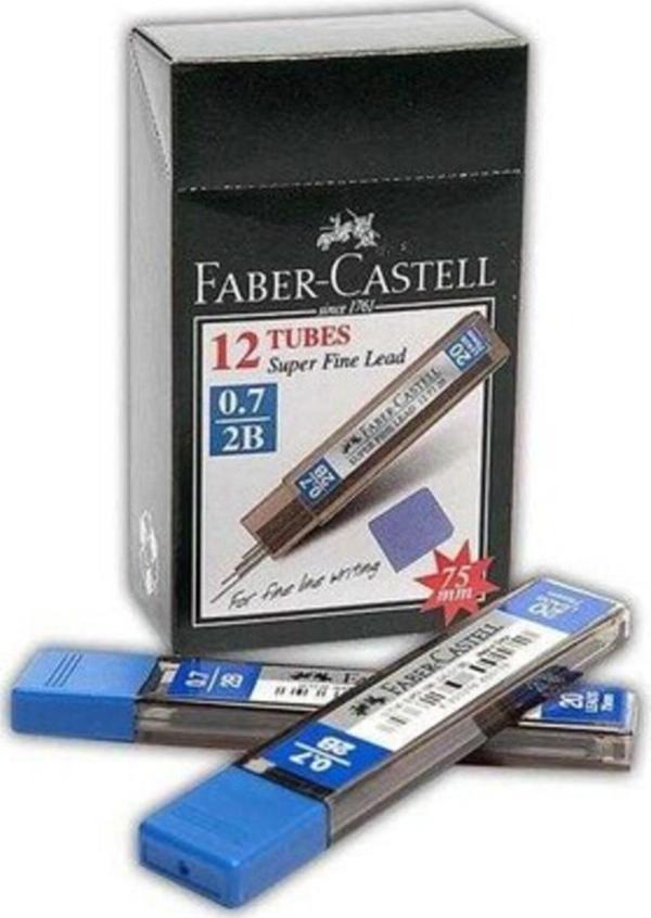 Faber-Castell 127720 0,7 2B 75 Mm Süper Fine Min Uç (12`Li) - Image 1