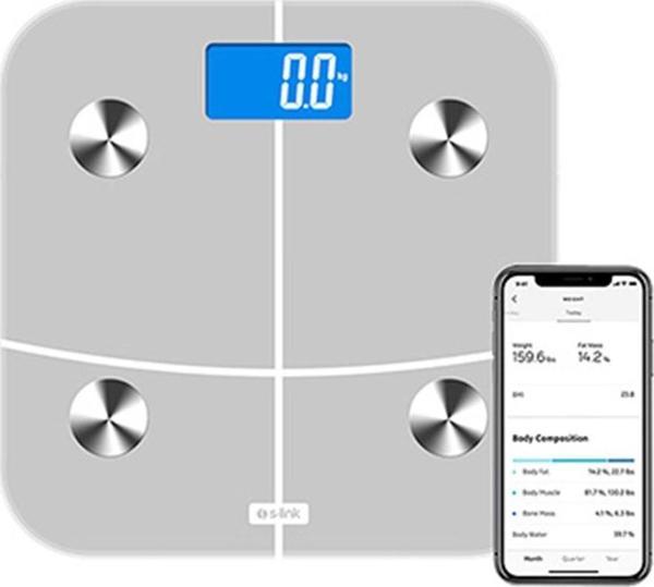 Silver Crest S-Link Swapp SL-SBS7 Çok Özellikli Akıllı Baskül Wifi TUYA Destekli - Image 1