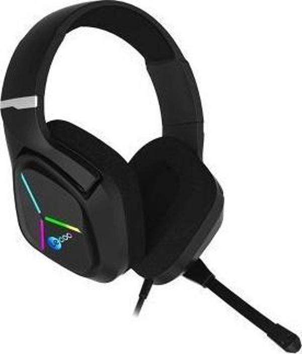 Lecoo HT406 3.5mm Jack + USB Kablolu RGB Aydınlatmalı Kulak Üstü Gaming Kulaklık Siyah - Image 1