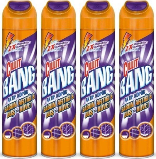 Cillit Bang Aktif Köpük Sabun Duş Küvet Temizleyici 600 Ml 4 Adet - Image 1