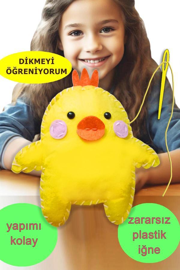 Keçe Oyuncak Dikiş Seti - Sevimli Ördek Montessori oyuncak - Image 1