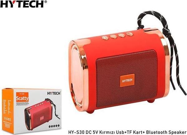 Hytech Hy-S30 Dc 5V Bluetooth Speaker Kırmızı Usb+Tf Kart+ - Image 1