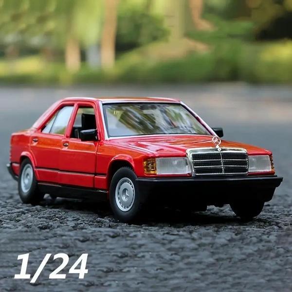 Burago 1/24 Mercedes Benz 190E 2.6 Model Araç Kırmızı 17,7cm x 5,5cm x 7,3cm - Image 1