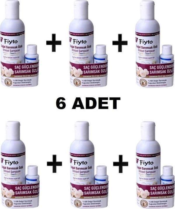 Fiyto Doğal Sarımsak Özlü Şampuan 6 x 500 ML + Losyon 6 x 75 ML - Image 1
