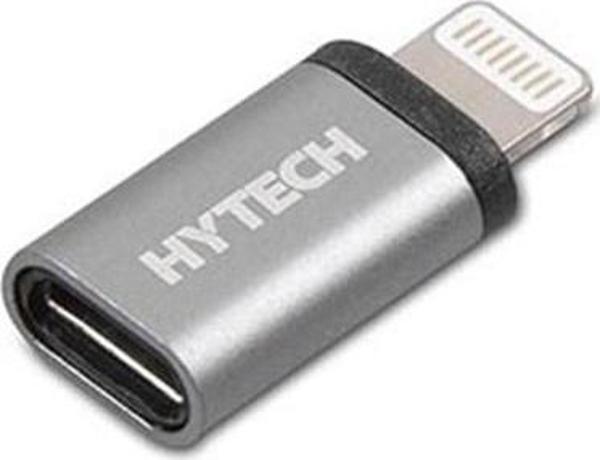 Hytech HY-XO25 Gümüş Metal Gövde MicroUSB 5pin F to Lightning M Çevirici - Image 1