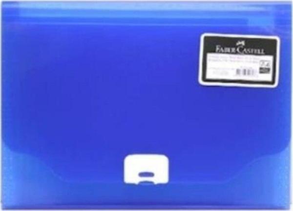 Faber-Castell Körüklü Dosya Neon Renkler Koyu Mavi 5075392300000 - Image 1