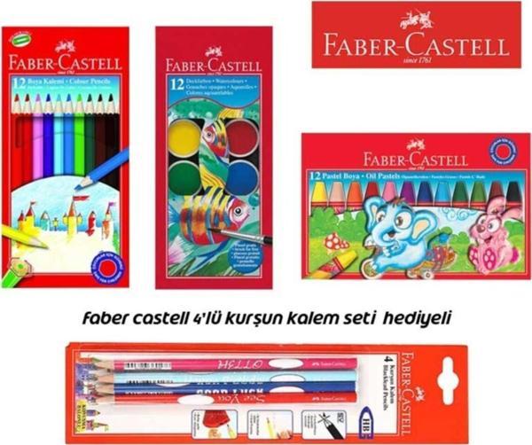 Faber-Castell 3'Lü Boyama Seti ( Kalem Seti Hediyeli ) - Image 1
