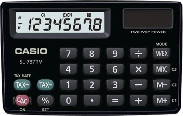 Casio Hesap Makinesi Cep Tipi Sl-787Tv-Bk 8Hane - Image 1